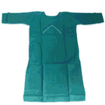 Women's Teal Blue Mirror-Accent Cotton Kurti - Size L