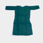 Women's Teal Blue Embroidered Cotton Kurti - Size L