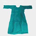 Women's Teal Blue Embroidered Cotton Kurti - Size XL