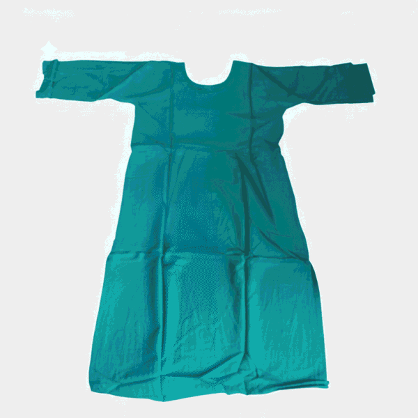 Women's Teal Blue Embroidered Cotton Kurti - Size XL